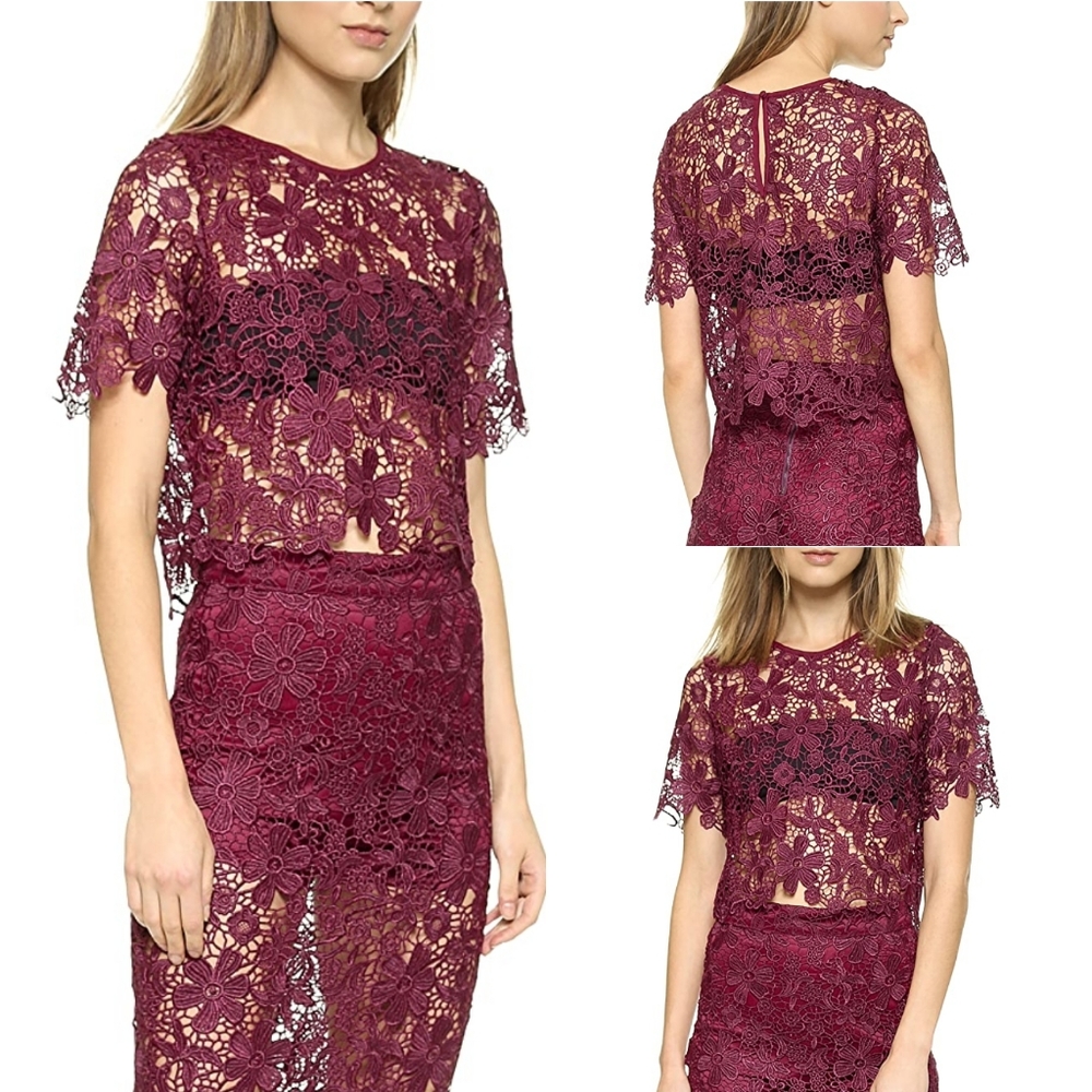 Re:named Lace Crop Top